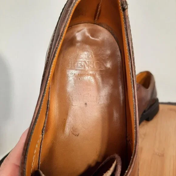 Paul Stuart x Grenson Mens Size 11.5 Shoes Brown Leather Casual Dress Sneakers